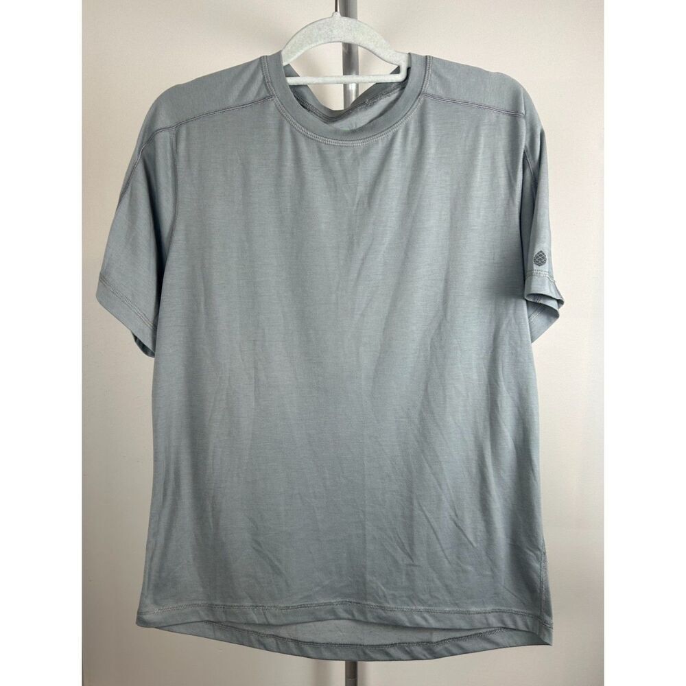 Stio Shirt Gray Acorn Medium Preppy Casual Hiker Trekker Trail Outdoors Mens